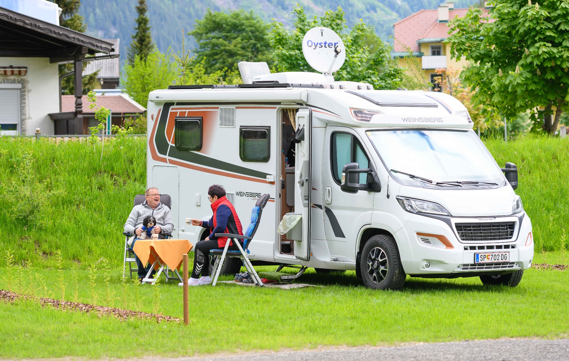 Wohnmobil-Stellplatz mit Bergblick in Mallnitz
