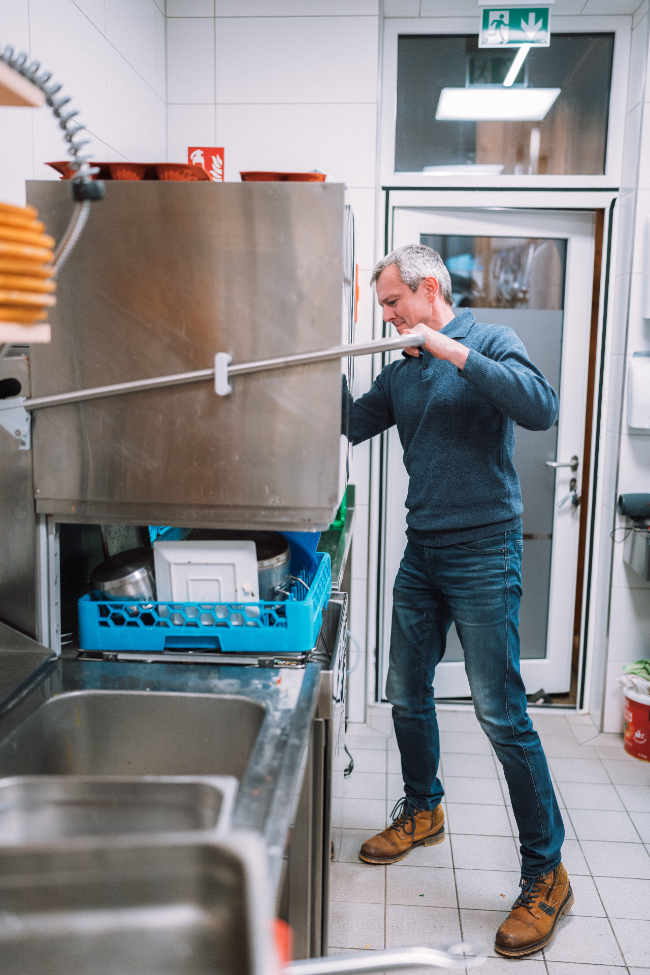 Anton Glantschnig in der Küche des HOCHoben Restaurants